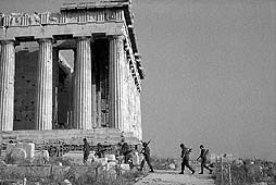 soldiers at the Pathenon, Athens