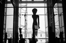 Egyptian statue in museum